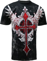 KonflicUSA Winged Cross Men's Graphic Designer MMA T-Shirt - Konflic USA