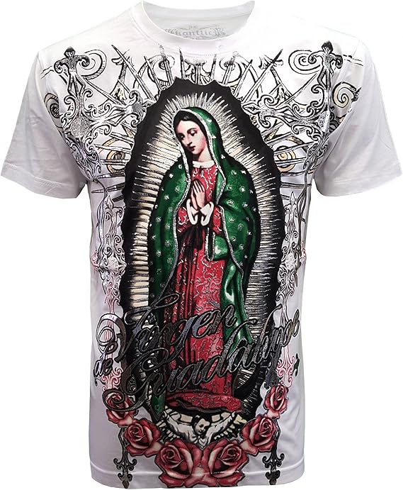 KonflicUSA The Virgin Mary Graphic Muscle Men's Tee - Konflic USA