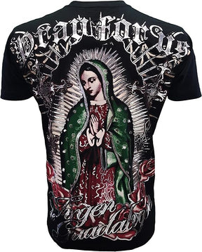 KonflicUSA The Virgin Mary Graphic Muscle Men's Tee - Konflic USA