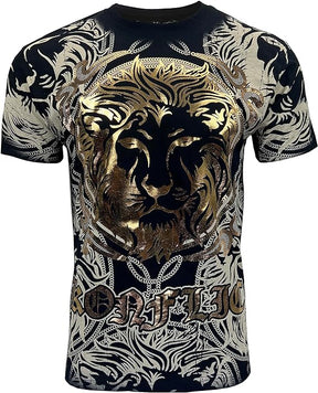 KonflicUSA Men's Loin Graphic MMA Style Crew Neck T-Shirts