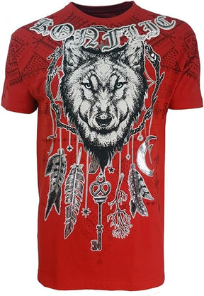 Konflic MMA Style Wolf Half Sleeve T-Shirt