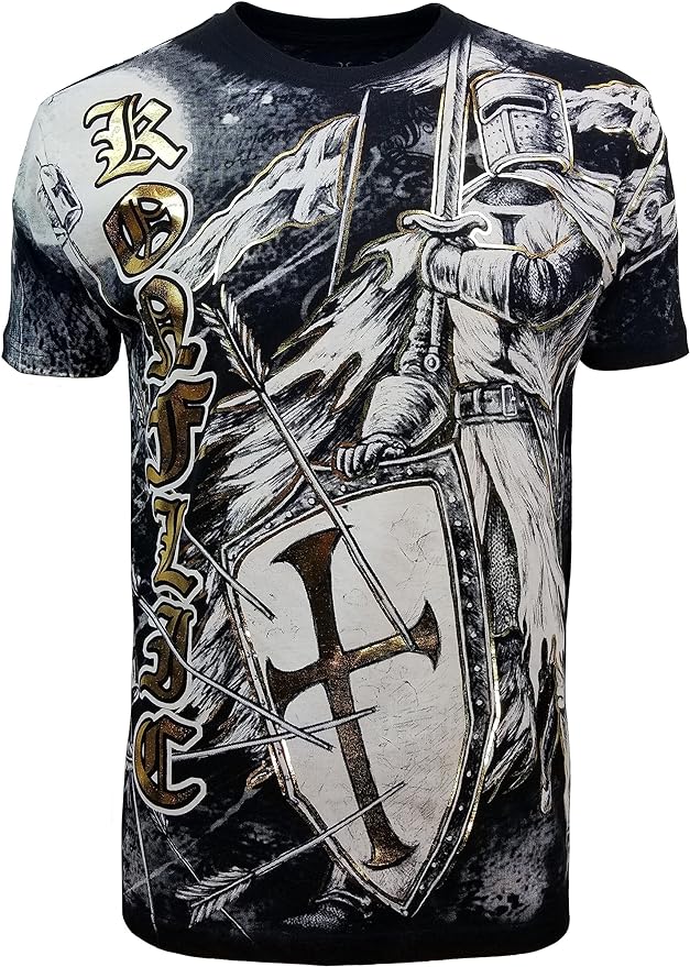 Konflic NWT Crusader Warrior Knight Men's Tee