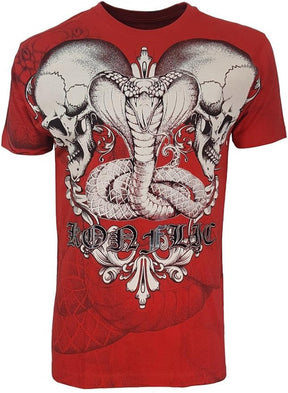 Konflic T shirt Snake With Skulls